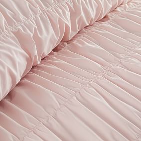 Ruched Organic Duvet Cover