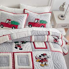 Disney Mickey Mouse Holiday Patchwork Quilt