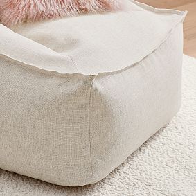 Eco-Performance Textured Weave Oat Modern Lounger