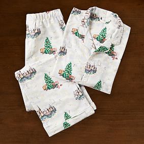 Harry Potter&#8482; Hogwarts&#8482; Christmas Organic Flannel Pajama Set