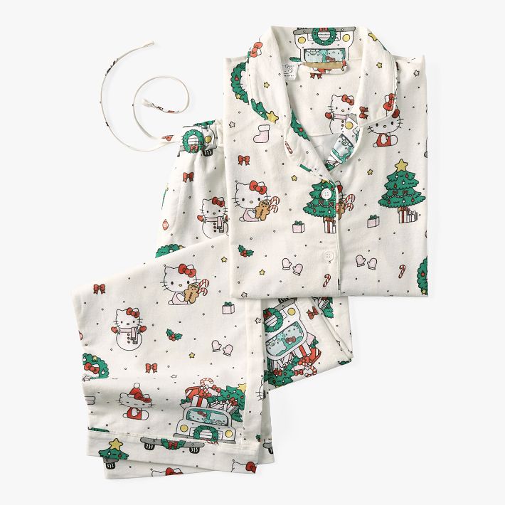 Hello Kitty&#174; Christmas Loose Fit Organic Pajama Set