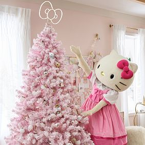 Hello Kitty&reg; Gold Neon Bow Tree Topper