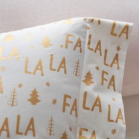 Metallic Fa La La La Sheet Set