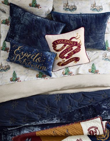 Pottery Barn Teen Harry Potter Magical outlet Velvet Quilt Celestial Euro Sham (2)