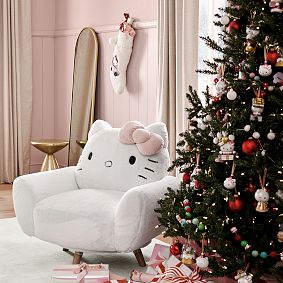 Hello Kitty&#174; Faux Fur Accent Chair