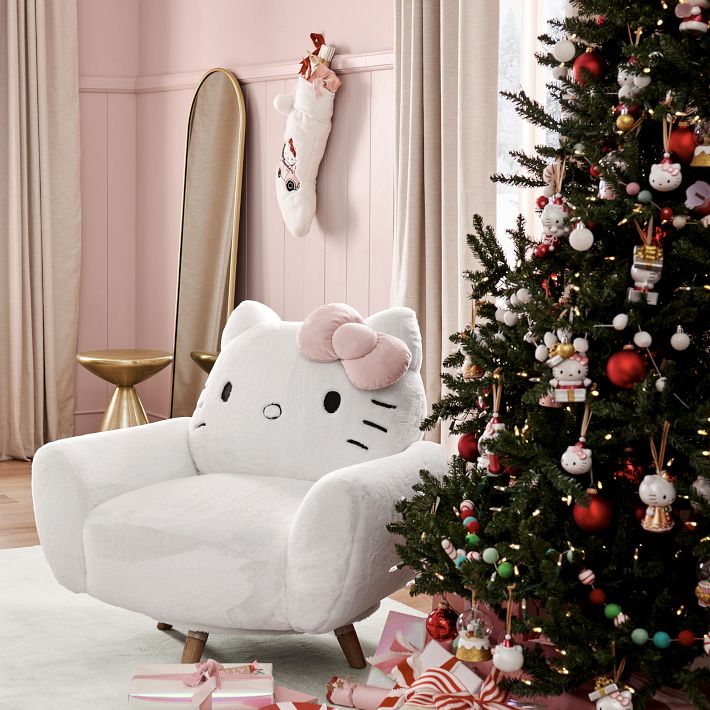 Hello Kitty Faux Fur Accent Chair