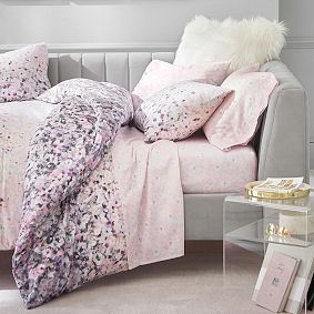 Monique Lhuillier Cherry Blossom Sateen Sheet Set