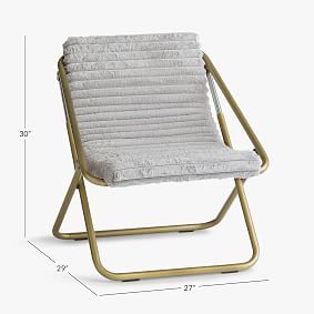 Channel Cloud Light Grey Sling Chair