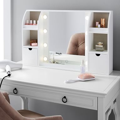 Must go! sold pbteen frosted acrylic beauty mirror