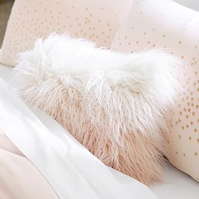 Monique Lhuillier Faux-Fur Ombre Pillow Cover