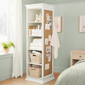 Display-It Rotating Bookcase with Mirror (20.5&quot;)