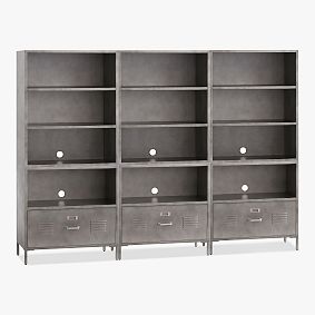 Locker 3-Cubby Wall System with Drawers (90&quot;)