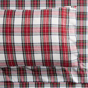 Stewart Plaid Flannel Organic Sheet Set