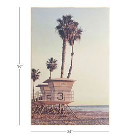 Lifeguard House Wood Wall Art