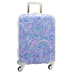 Lilly Pulitzer Happy As A Clam Channeled Hard Sided Luggage Pottery Barn Teen