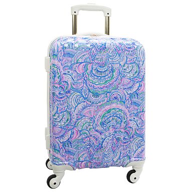 Lilly Pulitzer Happy As A Clam Channeled Hard Sided Luggage Pottery Barn Teen