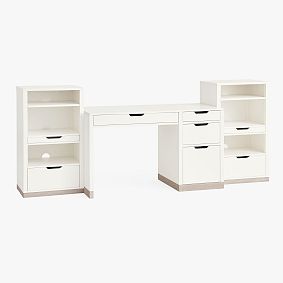 Rhys Desk &amp; Storage Tower Set