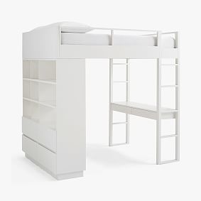 Bowen Loft Bed, Double, Simply White