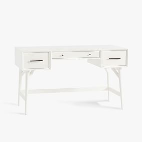 west elm x pbt Mid-Century Desk, White