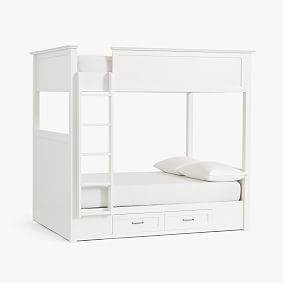 Hampton Bunk Bed, Double-over-Double, Simply White