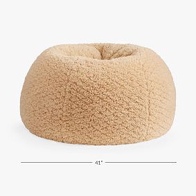 Cloud Faux Fur Camel Bean Bag Chair