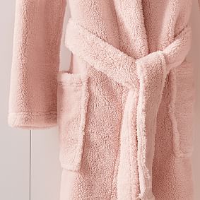 Classic Short Robe with Hood - Blush