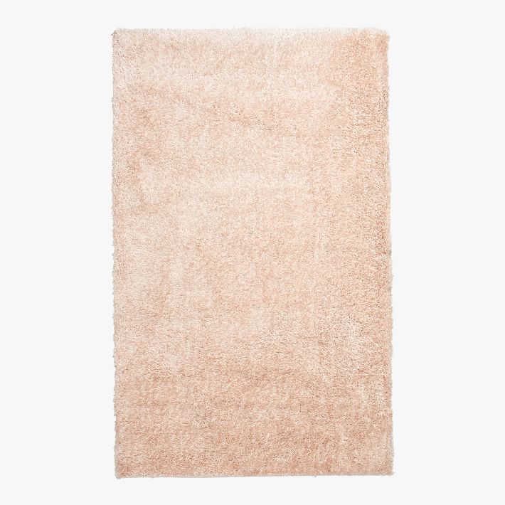 Shimmer Shag Performance Rug - Blush