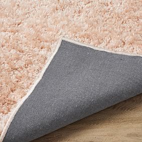 Shimmer Shag Performance Rug - Blush