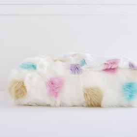 Lots-A-Dots Faux-Fur Throw