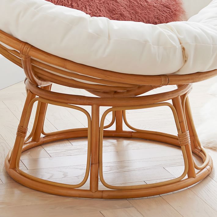 Natural wood papasan chair hotsell