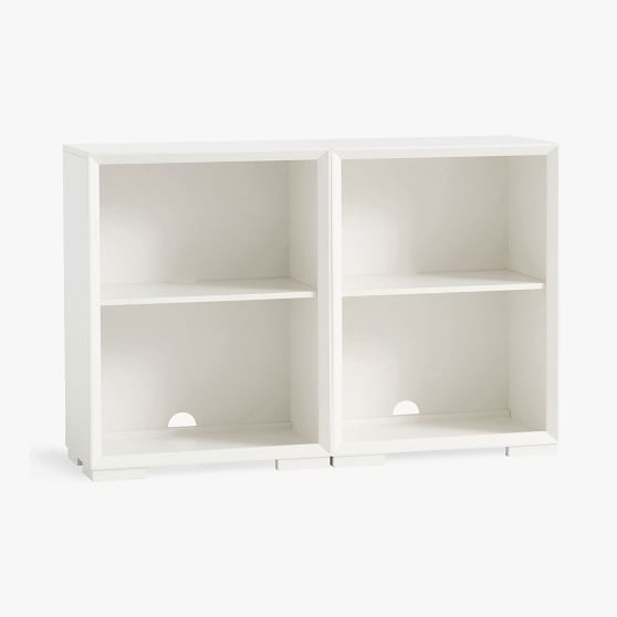 Callum Double 2-Shelf Low Bookcase (50")