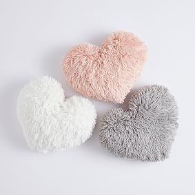 Fluffy Luxe Heart Pillow