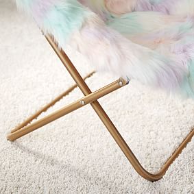 Unicorn Faux Fur Hang-A-Round Chair