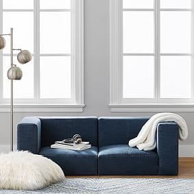 Wrangler&#174; Denim Cushy Lounge Loveseat Set