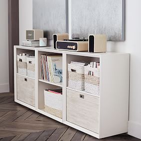 Callum Triple Mixed Shelf Low Storage Cabinet (75&quot;)