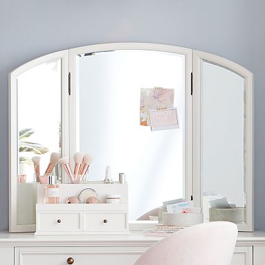 Chelsea Small Space Vanity Mirror Simply White