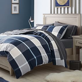 Preston Plaid Reversible Duvet Cover