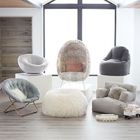 Boucle Twill Gravel Eco Lounger