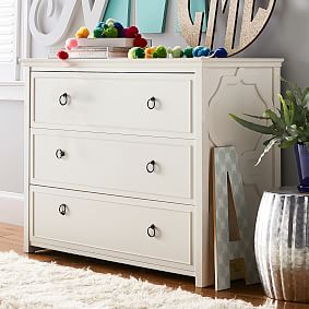 Evie 3-Drawer Wide Dresser (47w x 20d&quot;)