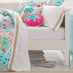 Lilly Pulitzer Organic Embroidered Trim Sheet Set