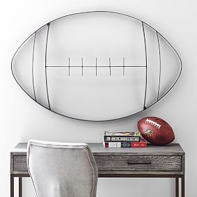 Metal Football Wall Art