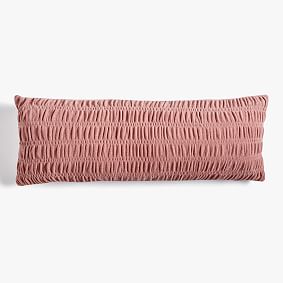 Ruched Chenille Body Pillow