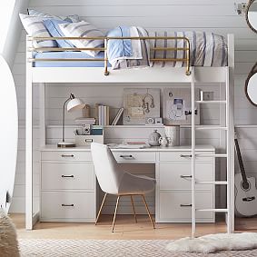 Waverly Loft &amp; Storage Desk Set