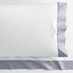 Chambray Cuff Sheet Set