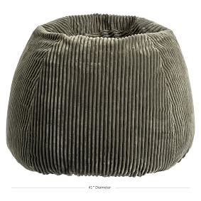 Chamois Olive Bean Bag Chair