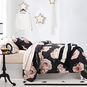 Emily &amp; Meritt Bed of Roses Comforter - Ivory/Blush