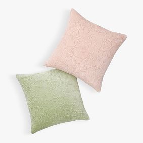 Velvet Floral Pillow Cover