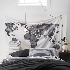 World Map Tapestry