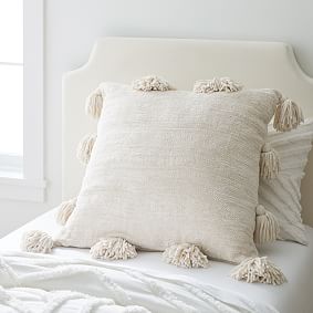 Chenille Chunky Tassel Euro Pillow