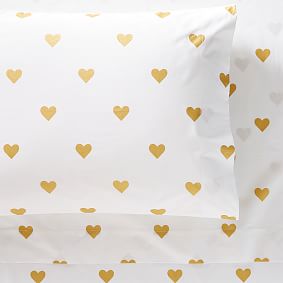 Emily &amp; Meritt Heart Metallic  Sheet Set